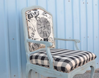 Vintage Upholstered Accent Chair