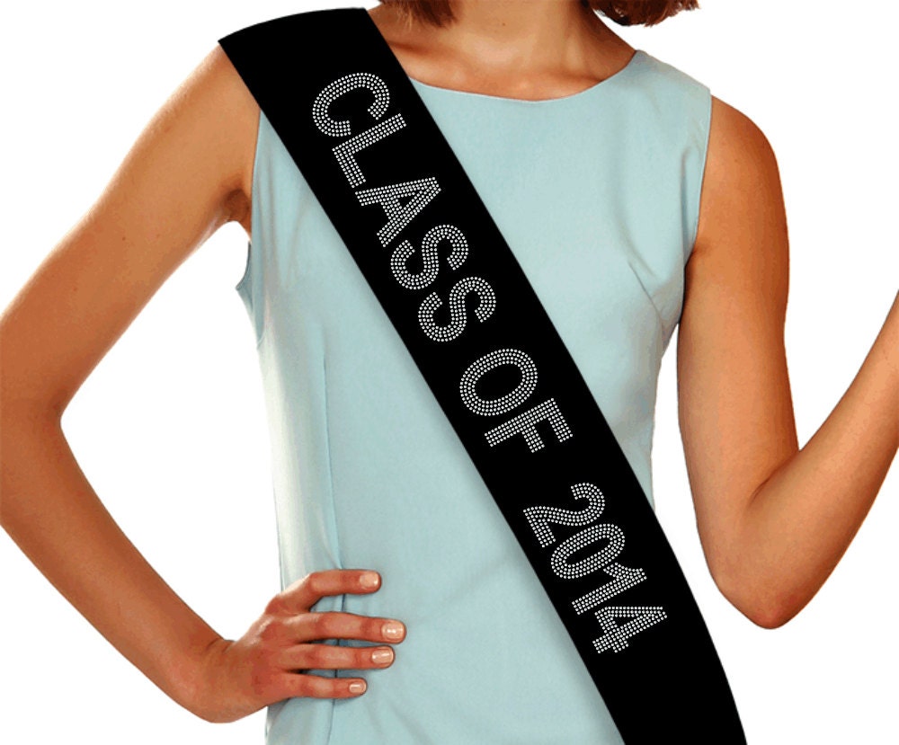 Custom Graduation Rhinestone Sash