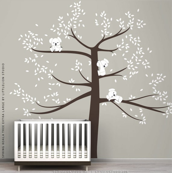 Items similar to Spring Koala Tree Extra Large Wall Decal by LittleLion