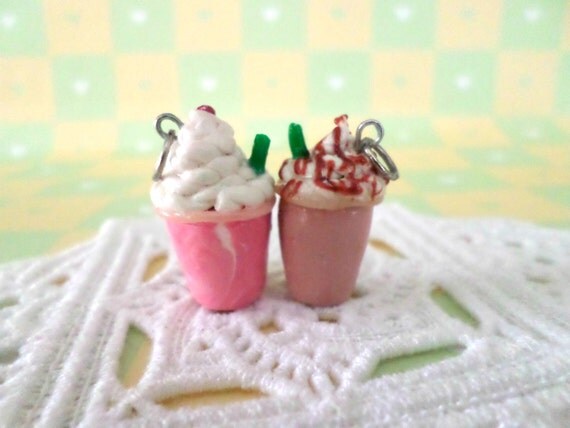 Polymer Clay Starbucks Coffee Charms / Polymer Clay Drinks