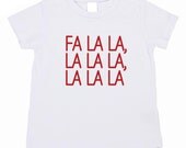 Fa La La, La La La, La La La. Pictures with Santa. Christmas Gift. Boy or Girl Christmas T Shirt (Infant Bodysuit also available) Il_170x135