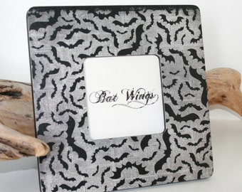 Halloween Decor, Halloween Picture frame, Photo frame, Black and white photo frame