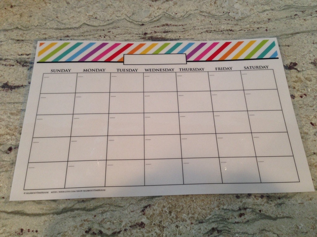 printable calendar, wall calendar, rainbow calendar