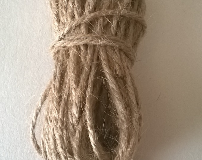 10m Natural Brown Shabby Style Rustic String Twine Shank Craft Jute!!
