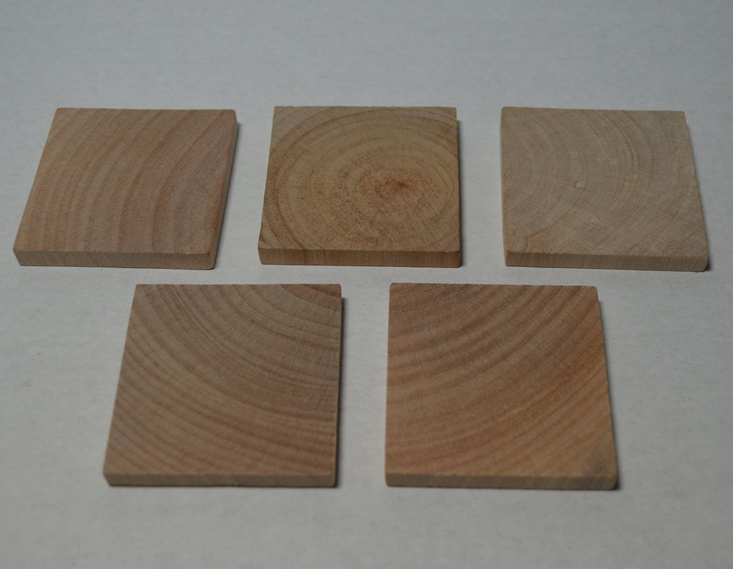 2 Wood Squares 5 Wood Tiles Unfinished Wood