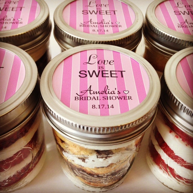 6 8oz Cupcakes In A JarMason JarsLove Is by SweetSistersCupcake