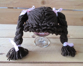 cabbage patch costume, cabbage patch wig, cabbage patch hat, halloween baby