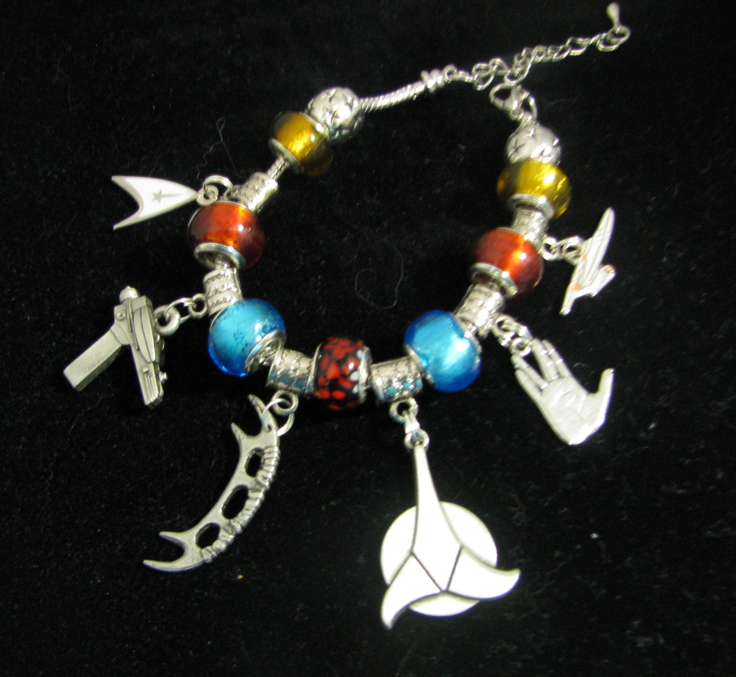 star trek charm bracelet