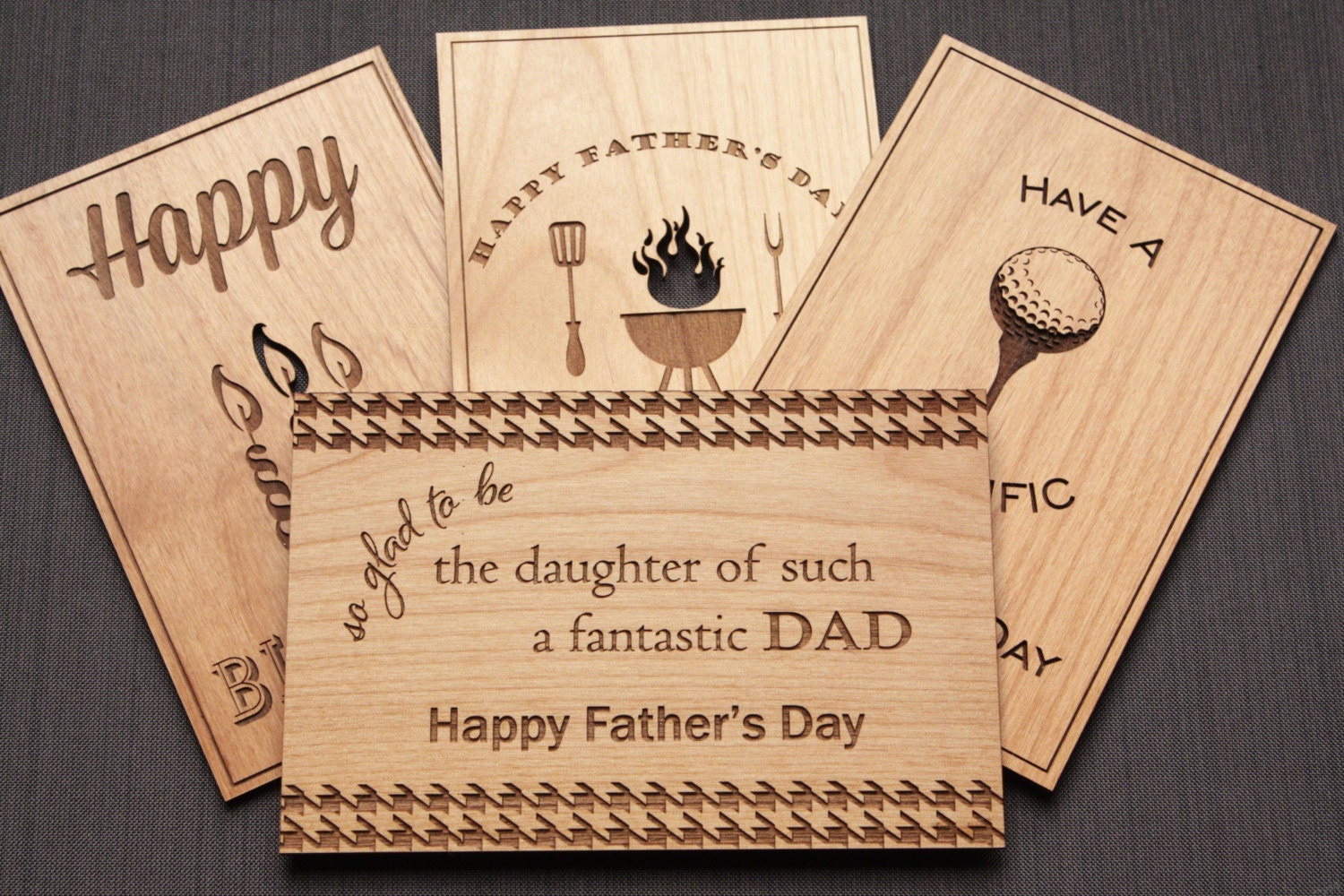 Wood Greeting Card Set Choose Your Own Card Set of by TriElegance