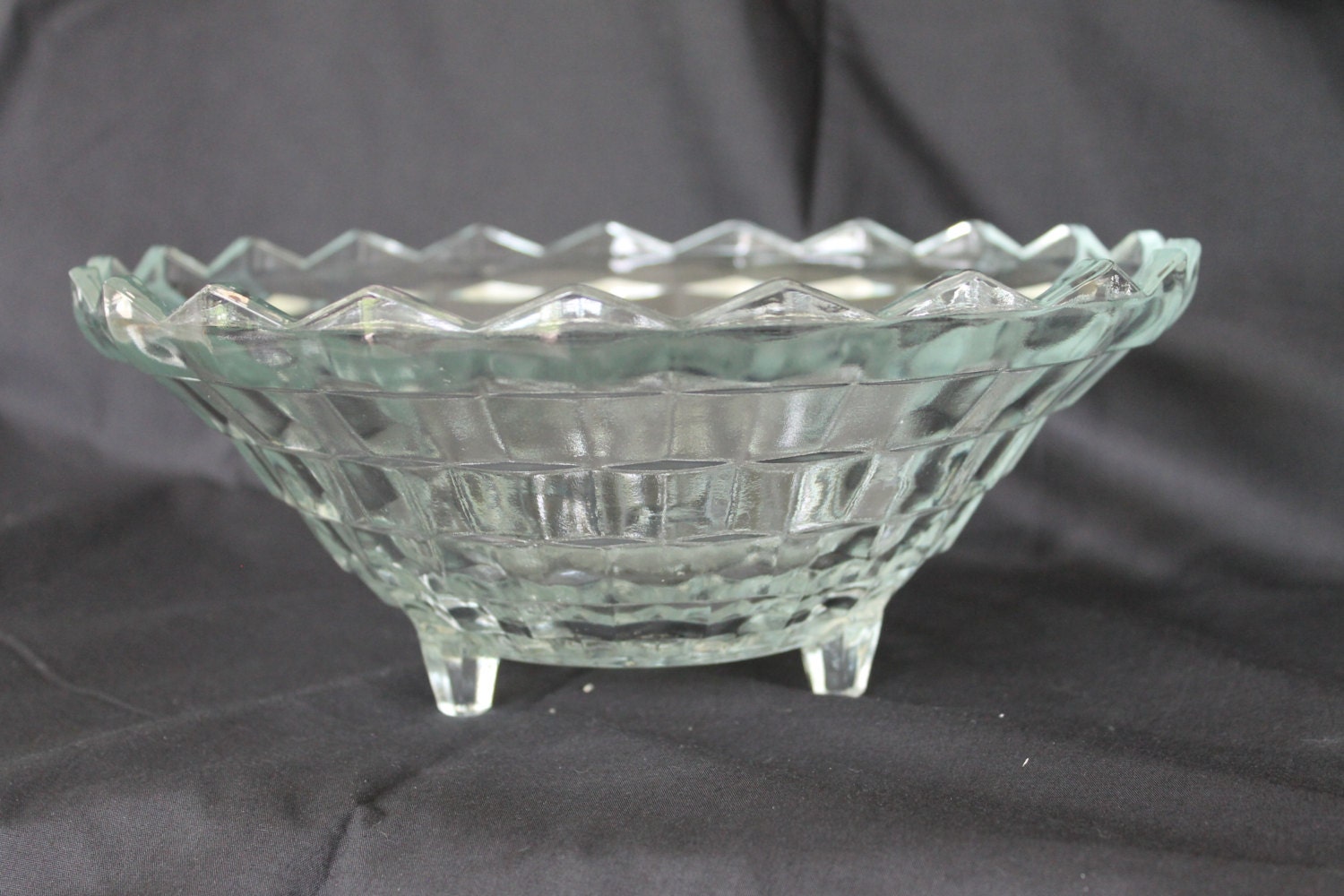 vintage Fostoria American pattern clear glass by julesoldjewels