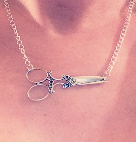 Hair Stylist Necklace by ShopAllTheRage on Etsy