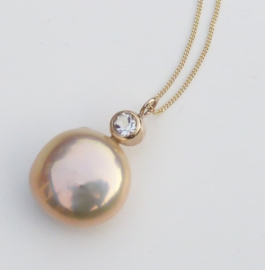 single pearl necklace gold pearl pendant