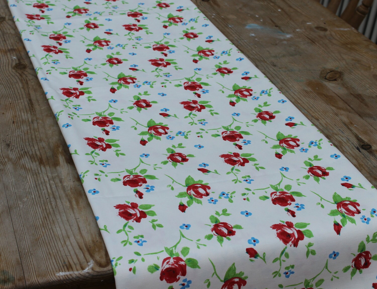 Coffee table runner small runner shabby chic style by RectoryLane