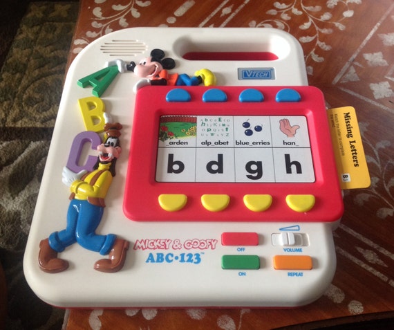 Items similar to VTech Mickey and Goofy ABC Vintage Learning Game ...