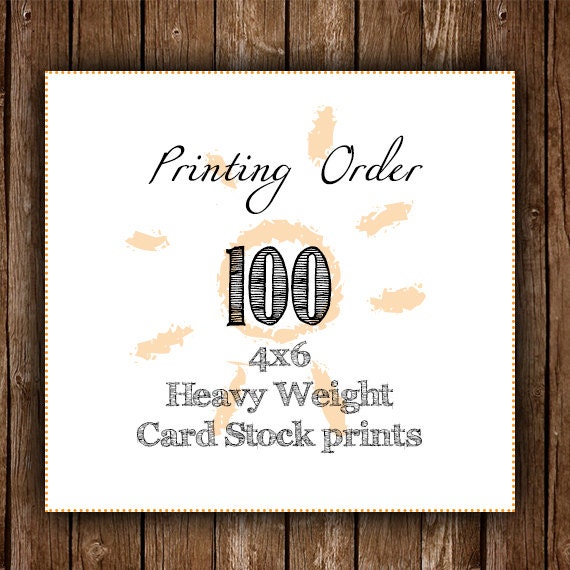 cardstock print 4x6 Heavyweight Cardstock 100 4x6 Prints