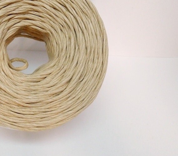 Brown Paper Twine Paper Ribbon for Gift Wrap by PaperFabricStudio