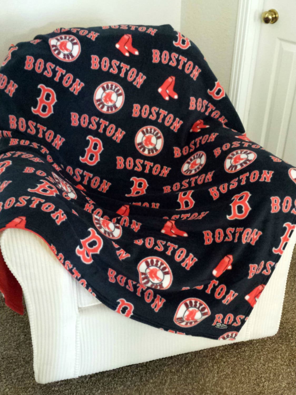 MLB Boston Red Sox Custom Fleece Blankets by RolanisWonderland