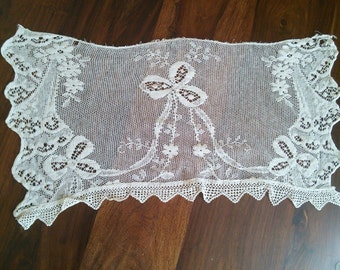 Crochet Lace Curtain Pelmet French Vintage