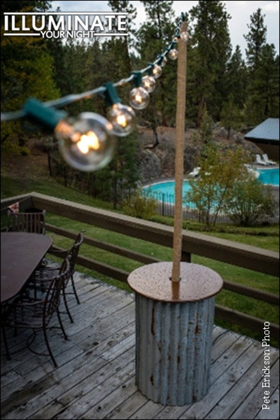 UPcycled Lighting Stands For String Lights by IlluminateYourNight