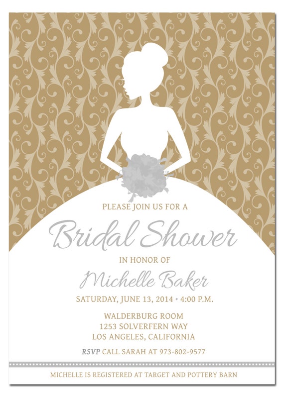 Printable DIY Bridal Shower Invitation Template with