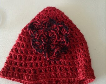 Popular items for red crochet hat on Etsy