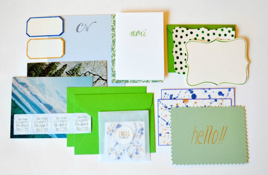 Bespoke Stationery Set Vintage & Handmade Letter Writing Kit