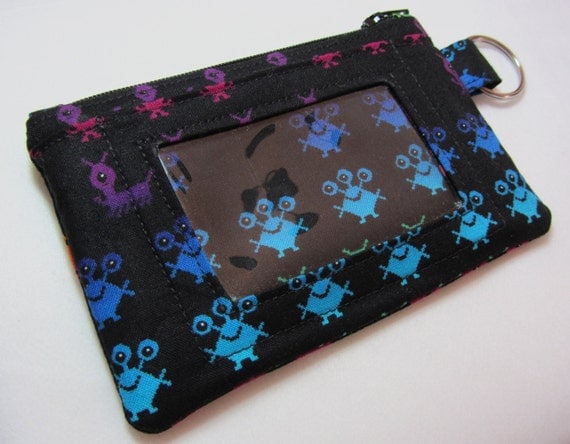 ID Wallet / ID Holder / Keychain Wallet / by EarlyBirdStitches
