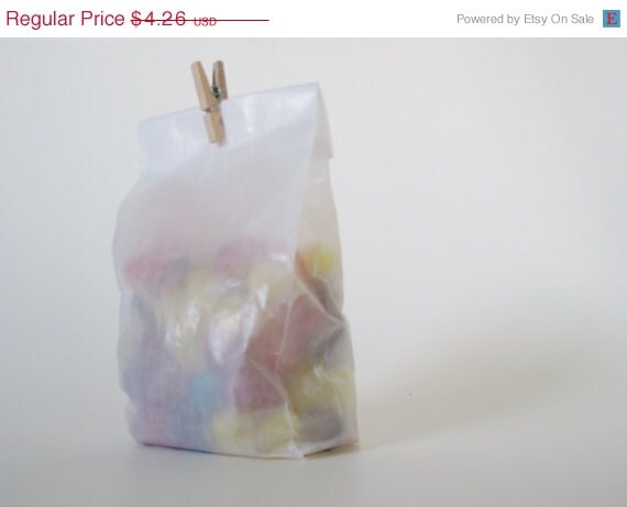 ON SALE 50 Small Transparent Glassine Bags 2.5"x 1.25"x 6.25" for Party Favors and more Il_570xn