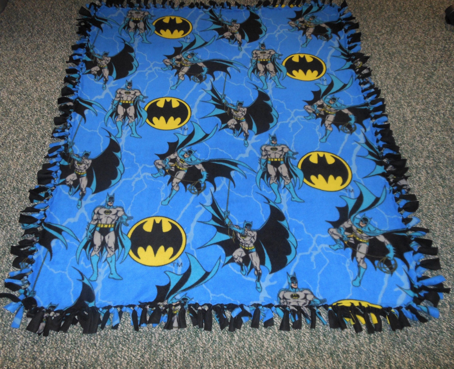 Batman Blanket-No Sew Fleece Blanket-Large by LisasBounty ...