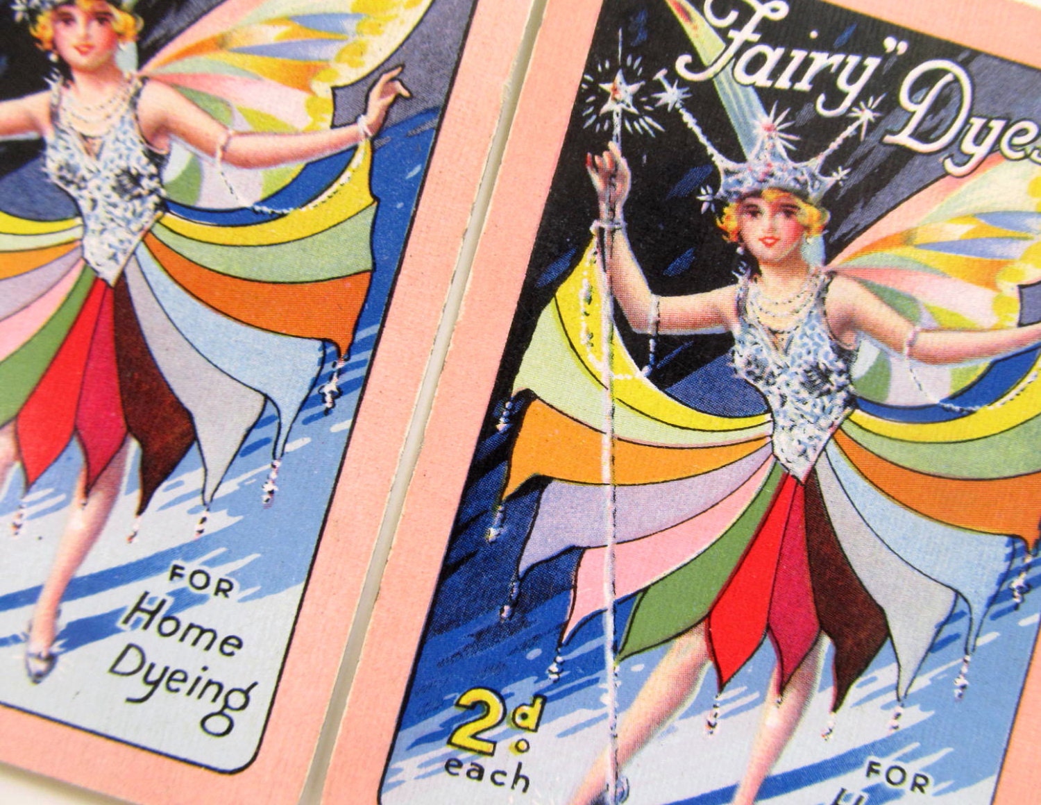 Set of 3 Fairy Dyes RARE Vintage Playing Cards by HappyAnatomy