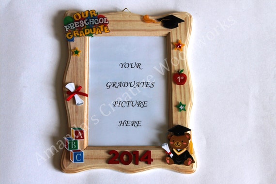Preschool Graduation Frame Graduation Frame by AmandasWoodWorks