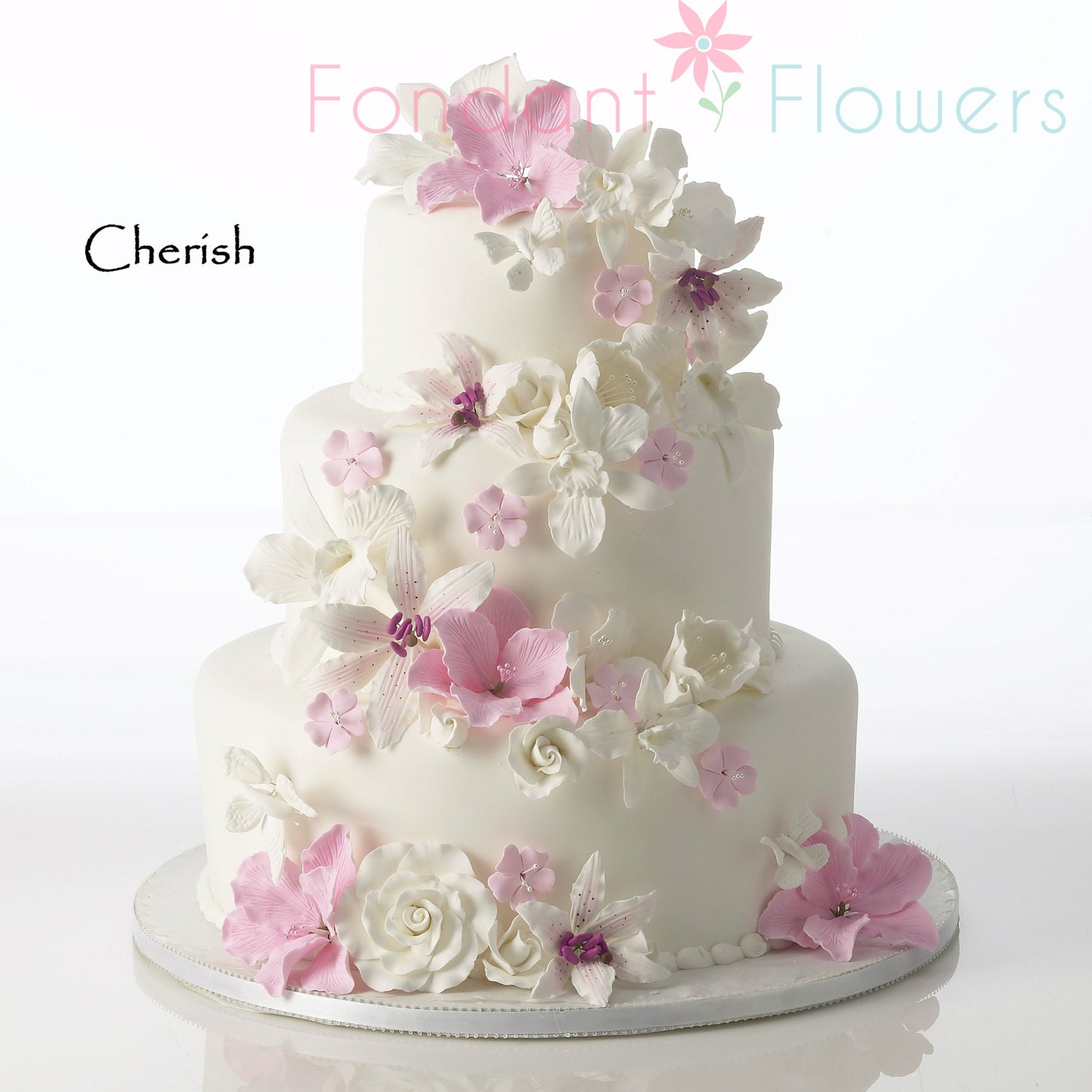 Gumpaste Flowers Ready for Cake Assortments by FondantFlowers