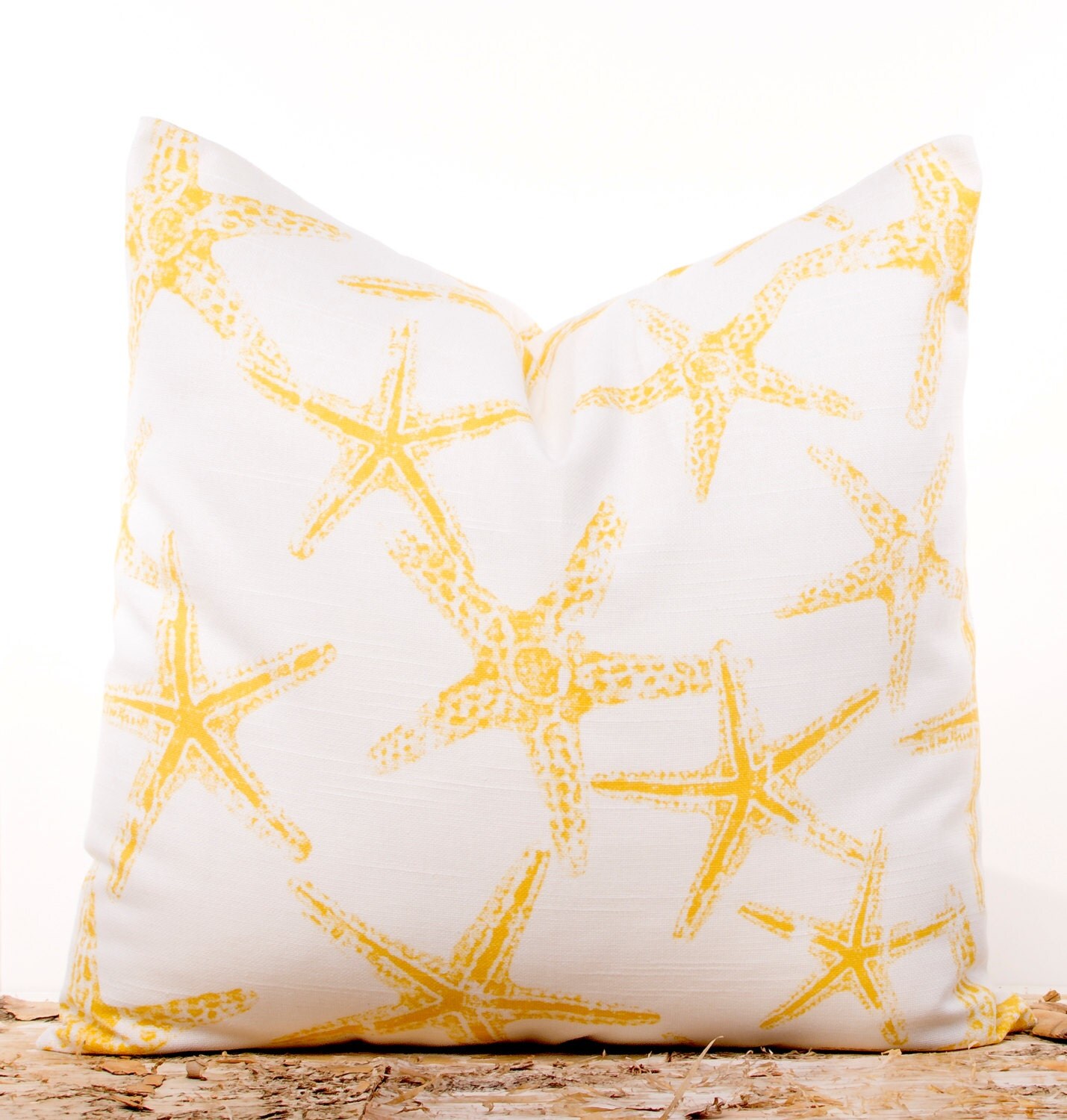 Yellow Nautical Throw Pillows Yellow Pillow Covers Starfish