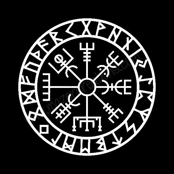 tattoo with meaning a symbols Decal Car Asatru Heathen Vegvisir Vinyl