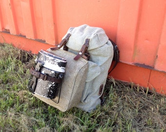 Swiss Army Mess Kit - Aluminum Cook Pot with Hangar & Pan with Handle - 2 Piece set