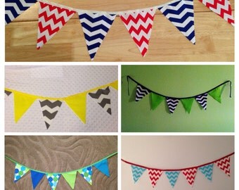 Fabric Birthday Banner - Photo Prop - Bunting