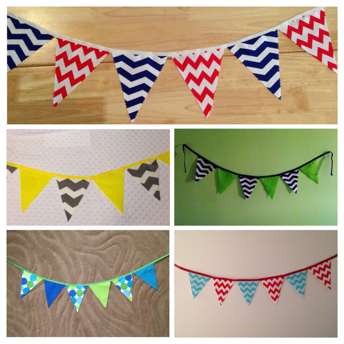 Fabric Birthday Banner Photo Prop Bunting