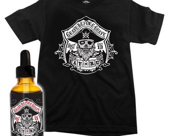 GRAVE BEFORE SHAVE Bay Rum Beard oil/T-shirt combo
