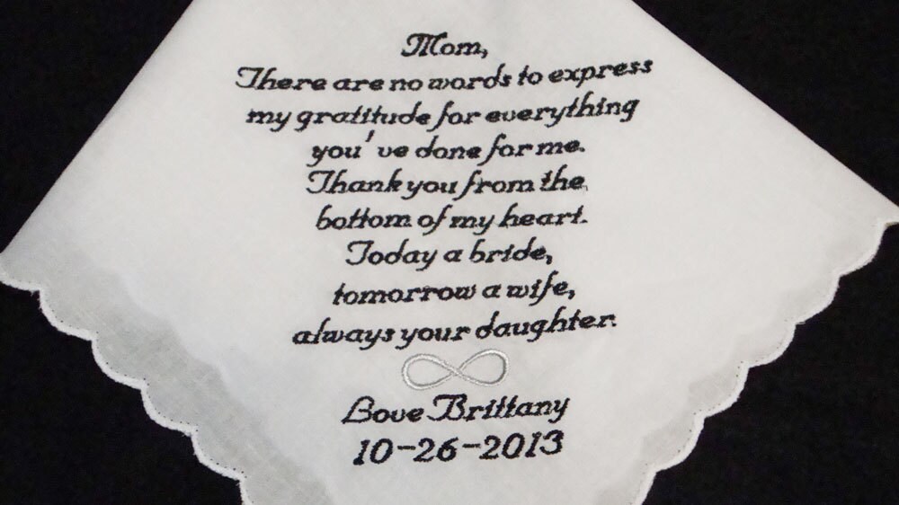 No Words Can Express My Gratitude Mother Of The Bride
