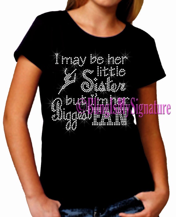 Dance HER Little Sister Biggest Fan Iron on Kid's