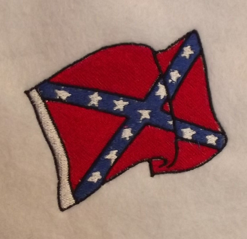 Confederate flag tattoo flash style by RustyNeedleDesigns