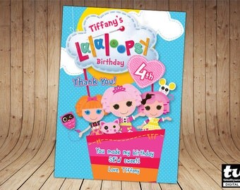 Lalaloopsy gracias tarjeta