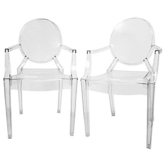 ON SALE Pair of Louis Ghost Side Chairs Free by LUXEpalmbeach