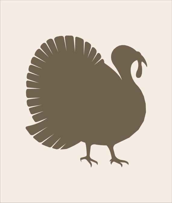 Items Similar To Turkey Stencil01 6 Sizes Available Create 