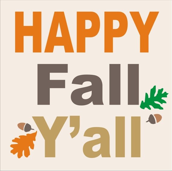 Items Similar To Fall Sign Stencil Happy Fall Y all Lettering 12