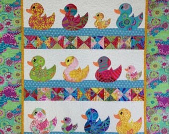 JUST DUCKY Baby Quilt Kit - Kaffe Fassett Collective Fabrics