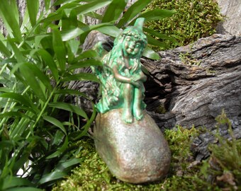 Melrose International Stone Garden Fairy Statue (Set of 2)