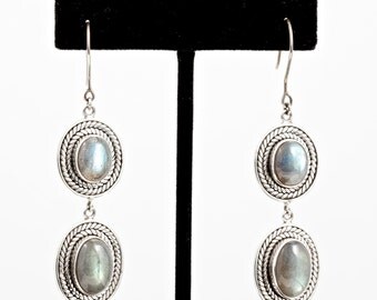 Labradorite 081 - Earrings - Sterling Silver