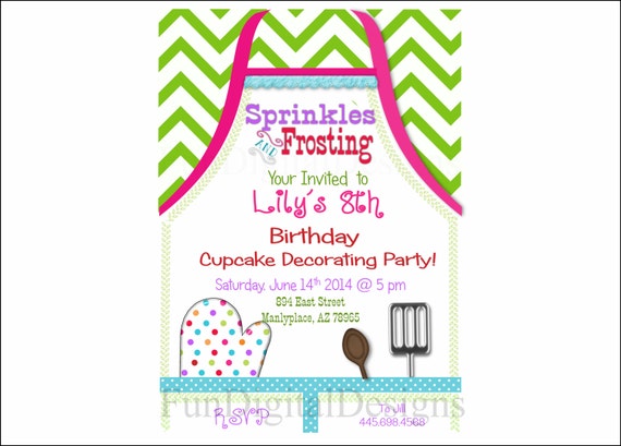 Baking Birthday Party Invitations Free 9
