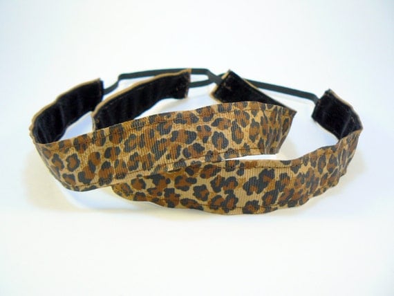 Cheetah/Leopard print nonslip headband for by YourManeSqueeze